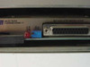 Micro Phase Communications MP-4050 ATIS Modulator card installed in mainframe – front panel with CXR ALM and CXR LEV indicators and DB-25 connector