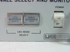 LNR Tridundant LNA front panel close-up – LNA Mode Select push-buttons (Local/Remote, Manual/Auto) and Power On/Off toggle switch with LNR Communications logo, Hauppauge NY