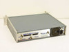ComStream CM101 rear panel overview — D-sub connectors, BNC ports, cooling fan, and IEC power inlet