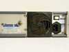 ComStream CM101 rear panel right section — J4 AGC Monitor BNC, J5 Rx IF BNC, Power-One supply label, power switch, IEC inlet, fuse holder