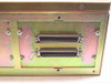 Trimm Industries DA60-D3R rear panel closeup showing two 50-pin Centronics SCSI connectors with wire bail clips