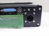 Varian VJW2731A5 – rear panel alternate angle showing DB25 (J1), multi-pin circular connector (J3), fuse holder, and PCB edge connectors