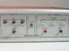 STS Inc Equalizer 2 close-up of front panel FAULTS section showing EQ1 EQ2 EQ3 IF Fuse Fail indicators, LAMP TEST button, and TEST POINTS IF LEVEL jacks