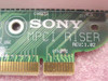 Sony MPCI Riser Card close-up of PCB silkscreen showing MPCI RISER REV:1.02 branding and Sony logo