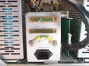 Aydin Monitor 6260-10 rear connector panel detail – J2 and J3 D-sub connectors, chassis/signal ground lugs, and IEC AC power inlet