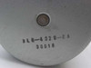 BLG-4320-BA part number label on motor end cap — stamped markings visible on aluminum housing