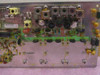 Scientific Atlanta 362272 PCB reverse/bottom view — solder side showing toroid cores, black disc capacitors marked 1.5, trimmer pots, and board label 266582