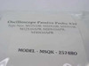 TPI MSQK-2574RO Oscilloscope Passive Probe X10 label showing model number and compatible type numbers M12X10B M20X10B M30X10B M12X10APB M20X10APB M30X10APB