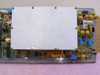 Scientific Atlanta 7550 Wideband Modulator internal PCB underside view showing large shielded RF section and additional circuitry