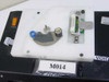 Moon Lander II M014 head fixture detail showing head stack mounting area, actuator arm, and VOID label on white plastic mechanism base