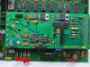 Close-up of secondary PCB labeled CABO 2M LAND PER MOD, CONNER P/N 37788-002 with red LED indicators and mixed DIP IC population