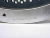 Nordiko 250mm ion beam etch grid – close-up of engraved part number A01445 155A on stainless steel outer ring