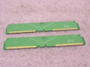 ASUS ASU016 RDRAM terminator spacer cards PB-2X001X01-R10 — pair shown face down, gold edge connectors visible