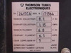 Thomson TH2417 Klystron RF Tube - C-Band 8.3 kVA Satcom 24-Channel Freq. 5.9-6.4