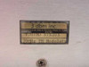 3dbm Inc 70FMO model label — reads '3 dbm inc., Model #70FMO, S/N 103, 70MHz FM Modulator', Westlake Village CA