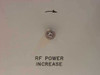 3dbm 70FMO rear panel — RF Power Increase trim pot with directional arrow