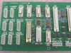 AMC068 AMC069 controller card component side close-up showing silkscreen labels: Chamber Intlks, Cryo Heater, Helium Valve, Plasma Ignite, Target Water, Shutter Sensors, Pneumatic Valves, MKS 250, Argon Flow, 10KW Supply