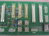 Dison AMC068 AMC069 PCB reverse-end view showing analog I/O, digital I/O, 10KW supply, UPS alarm, +24V input, BNC thermocouple connectors, and Oatel module