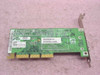 ATI Rage 128 Ultra AGP video card rear PCB view with regulatory labels and ATI branding