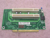 Compaq 252298-001 SFF PCI riser board top view showing two PCI expansion slots and Compaq label