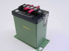 Flex-Core VT-120A voltage transducer rear-right view showing Flex-Core label on side and terminal block with numbered positions 1 through 3 visible on top