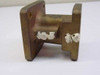 Andrew 55001-90 WR90 Pressure Window Assembly – rear waveguide opening view showing white tape seals on waveguide port edges