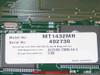 MultiTech MT1432MR label showing Model No MT1432MR, Serial No 402730, FCC Registration AU7USA-73205-FA-E, Ringer Equivalence 0.8B