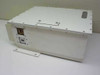 SSE Technologies ASAT-1214-1205 SSPA Upconverter – left-side and top view showing aluminum enclosure, WR75 waveguide port, and mounting bracket