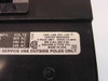 Square D KAL-36125 UL listing label showing 600VAC, 250VDC, 3-pole, Type KAL, Issue LK-8874, Made in USA
