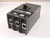 Square D KAL-36125 125A 3-pole circuit breaker — front-left view showing toggle handle and three load terminals