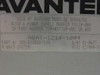 Avantek ASAT-1214-1004 label closeup — model ASAT-1214-1004, part number 305-037808-104, 4 Watt System, serial number 01-0673, note requiring PS110-004 or P/N 310-037769-001/002