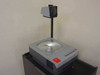 3M 905D Overhead Projector Model 900 AJE removed from cabinet showing large Fresnel lens and projection arm – front-left view