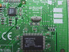 Close-up of Creative ES1371 audio chipset on Ensoniq AudioPCI PCB, marked 1371-0001-01, with Ensoniq copyright 1998