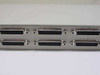 Raritan MasterConsole II KVM-0D0 — rear panel showing server DB25 ports 1–6 arranged in two rows of three
