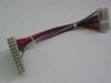 Apple 590-0873B 22-pin power supply to motherboard cable — full cable view showing both connectors and multicolor wire harness with cable ties