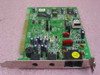 Rockwell MR56PVSP/2 ISA internal fax modem card – front angled view showing two RJ-11 jacks on bracket and RJ-45 connector