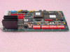 Brooks Automation 001-3404 cPCI card – top-side component view showing ICs, red DIP sockets, and heatsinks