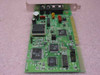 Jaton 6R5DR23 ISA combo card – reverse angled view showing main chipset ICs, RJ-11 connector, and ISA gold-finger edge