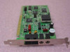 Jaton 6R5DR23 56K Modem ISA Sound Card – angled front view showing ISA edge connector, RJ-11 port, and audio jacks on bracket