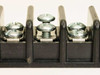 Ideal ITB-10 close-up of screw terminals showing dual-screw barrier design and silver hardware in good condition