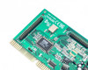 Close-up of ESS ES1868F AudioDrive main chip on BTC 1853L PCB with CE96 marking and crystal oscillator visible