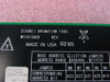 Staubli Unimation W.211.149.00 label detail showing part number W11015600, REV, Made in USA 1990 date code 0295, and base address selection jumper table