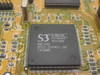 S3 ViRGE On Board R1C3AD 86C325 chip close-up — markings show 9721 D10411.00, made in Taiwan
