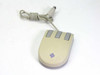 Sun Type 5 Optical Mouse 370-1398 — top view showing three gray buttons and Sun Microsystems logo on beige body with DIN cable