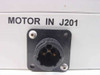 Palomar Products Microweld Control Relay Unit – close-up of Motor In J201 3-pin circular connector port
