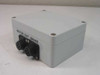 Palomar Products Microweld Head Control Relay Unit – front/top view showing Motor Out and Brake circular connectors on face panel