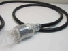 IVS Accuvision 200 – attached heavy-gauge power cable with bubble-wrapped twist-lock plug connector