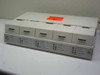 Elite Engineering 5-Station Electrode Test Station — front view showing all five station modules with lids closed and red safety sticker