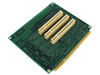 Compaq 247392-001 riser board — reverse top view showing three tan ISA slot connectors and edge connector
