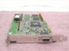 ATI 3D Rage II DVD PCI Video Card 109-40100-00 — angled top view showing PCB, ATI Rage II chip, and VGA output bracket